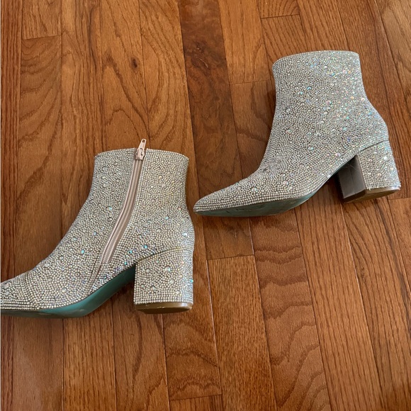 Betsy Johnson Rhinestone Booties - Picture 5 of 6